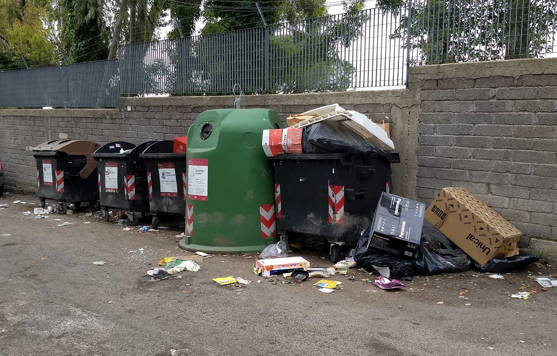 <p>Bins in Rome</p>
